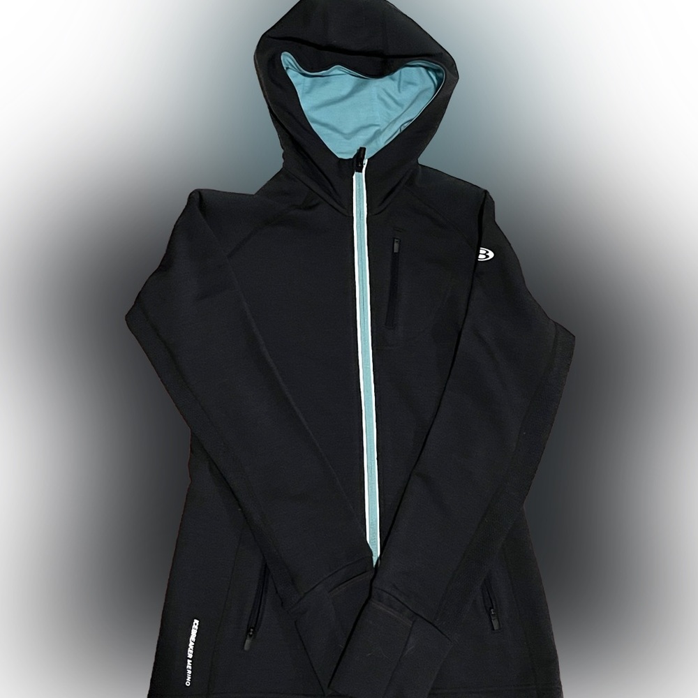 Women's Small Icebreaker Merino Wool Zip Up Hoodie